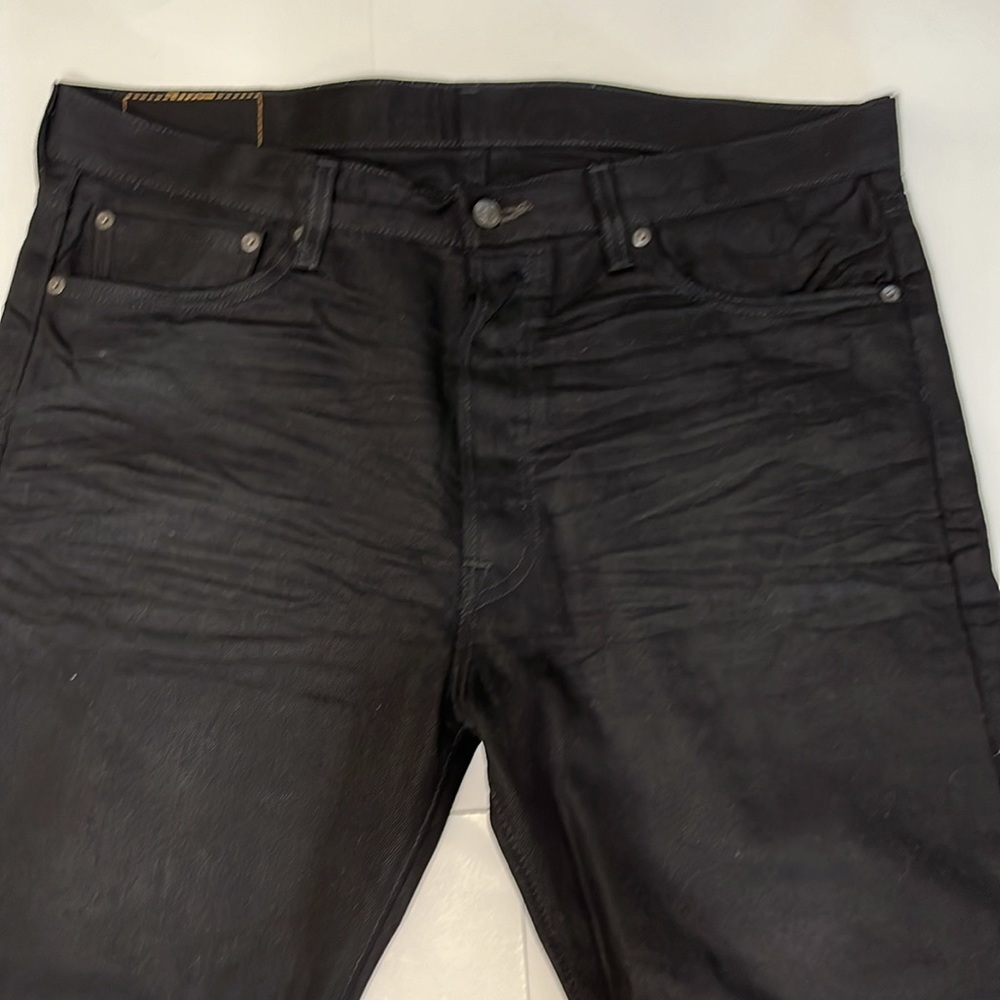 Levi's 501 Original Fit Jeans MENS 36 x 32 Distressed Black Straight